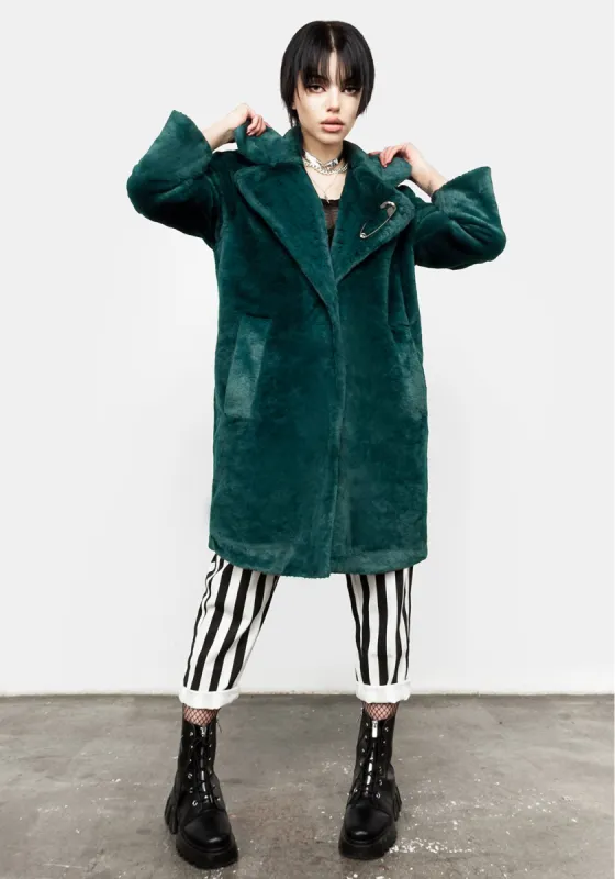 Creature Oversized Fur Coat sold by Disturbia
