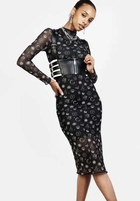 EUPHORIA MESH MIDI DRESS sold by Disturbia