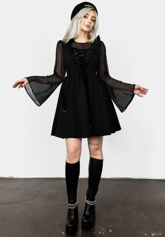 Baudelaire Lace Up Dress sold by Disturbia