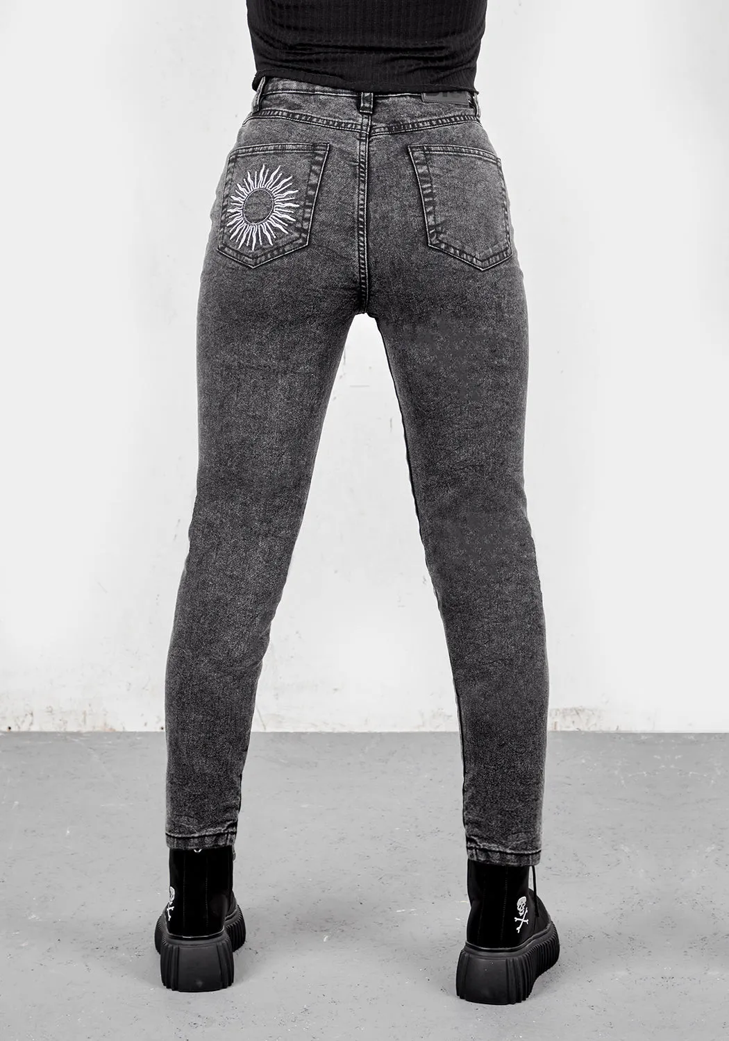 Black Hole Sun Slim Fit Jean sold by Disturbia product image thumbnail 4