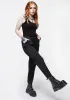 Malverde High Waist Tapered Trousers - Black sold by Disturbia