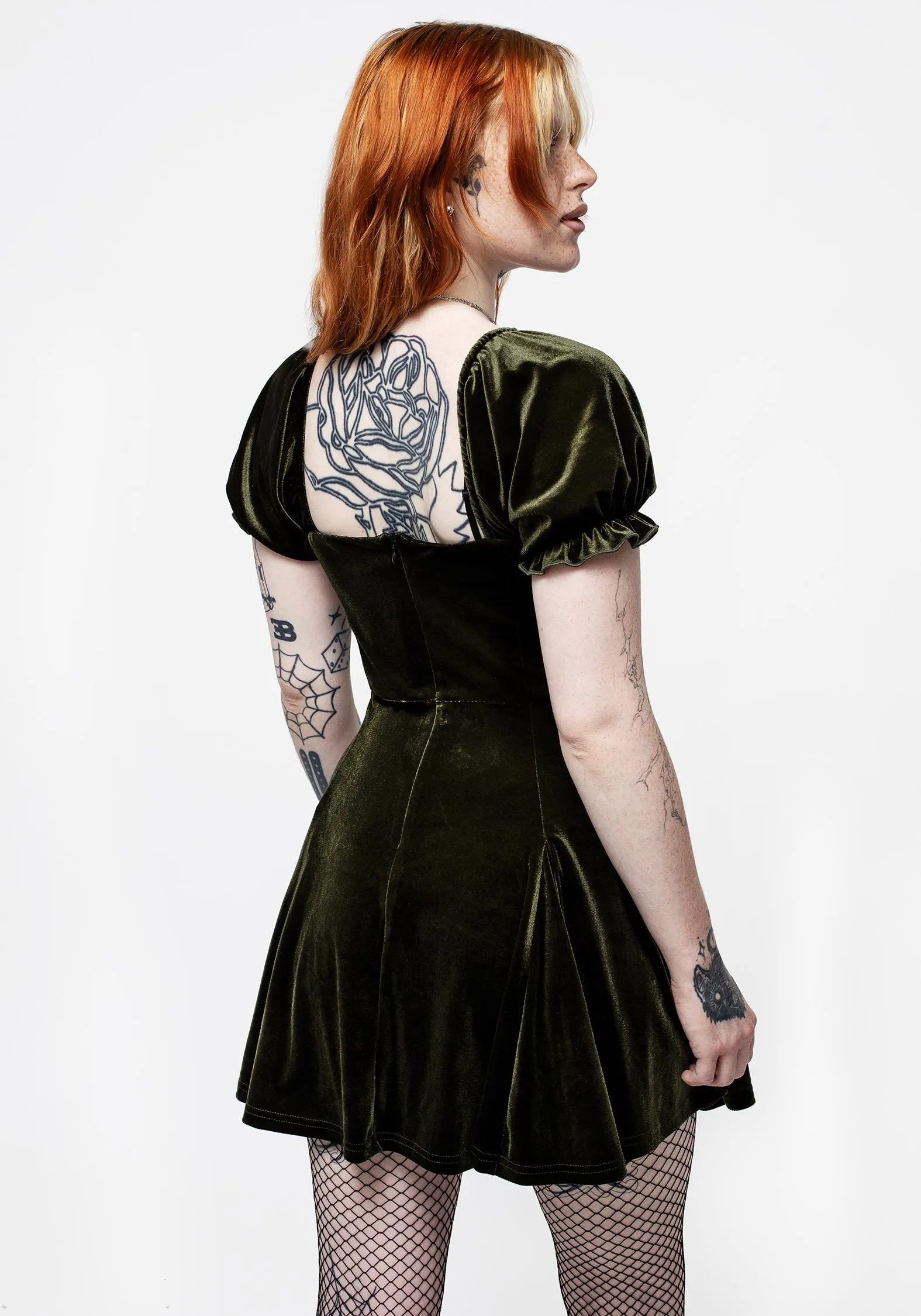Verdant Corset Mini Dress sold by Disturbia product image thumbnail 3