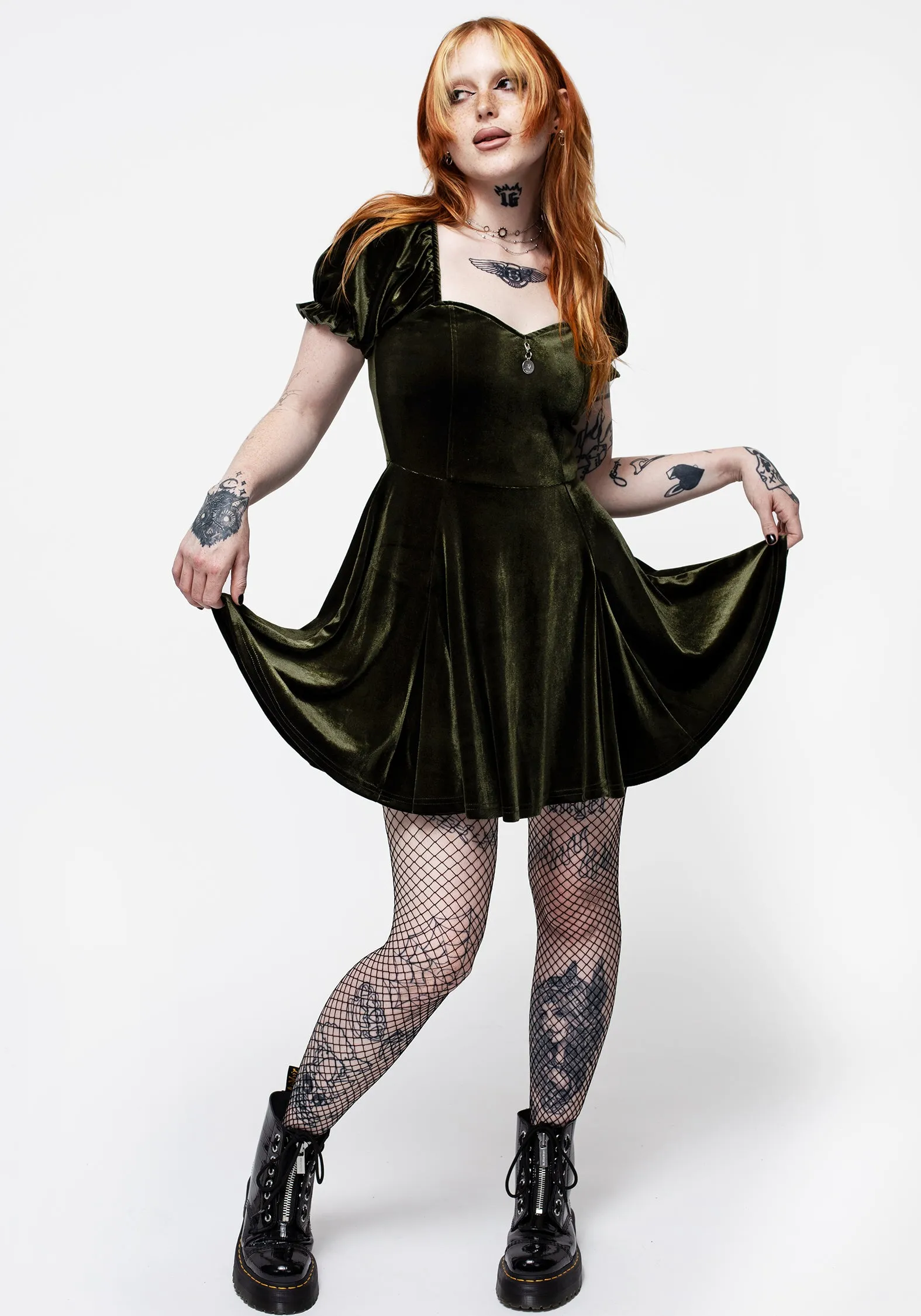 Verdant Corset Mini Dress sold by Disturbia