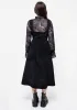 Valar Lace Up Midi Pinafore Dress sold by Disturbia