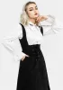 Valar Lace Up Midi Pinafore Dress sold by Disturbia