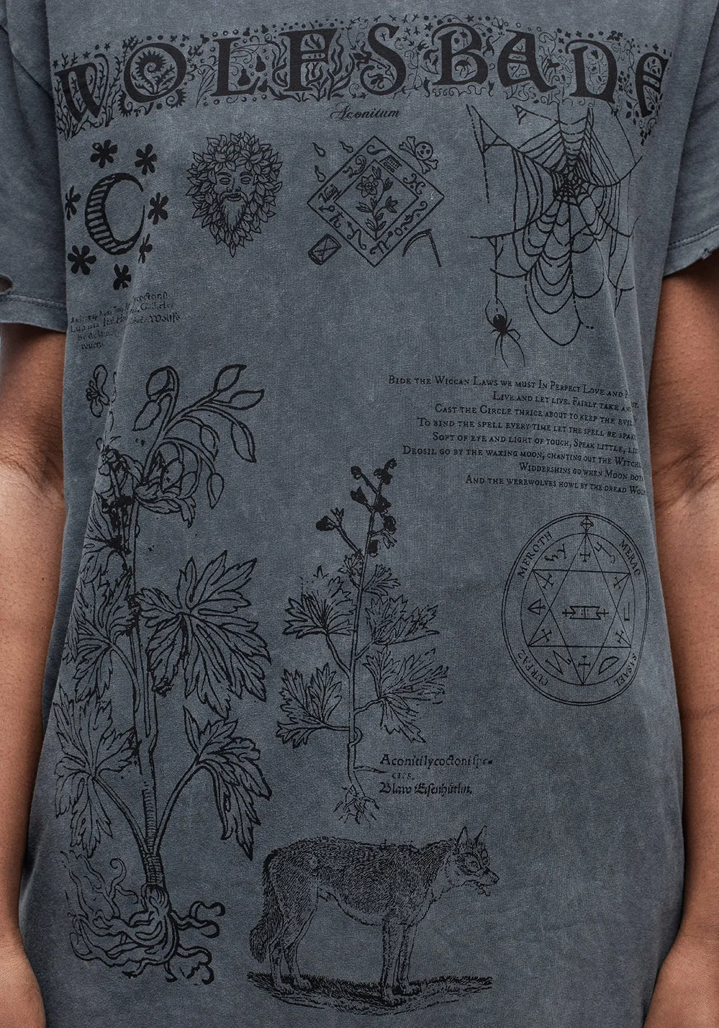 Wolfsbane Distressed Tee sold by Disturbia product image thumbnail 2
