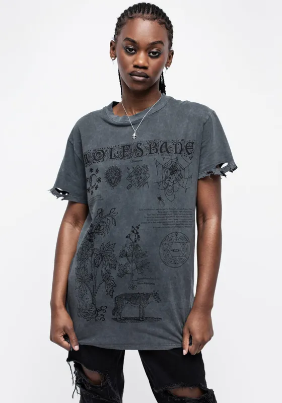 Wolfsbane Distressed Tee sold by Disturbia