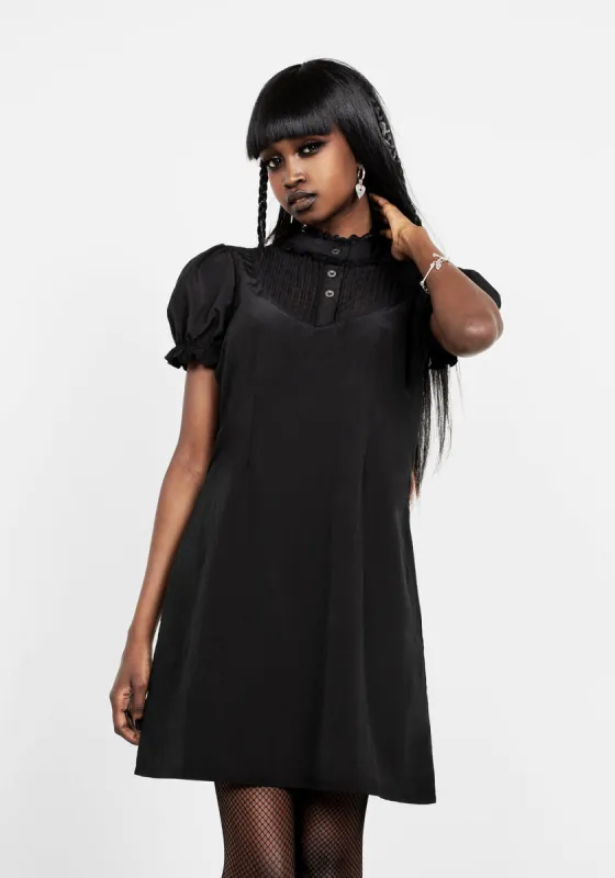 SECRETS PINTUCK PANELLED MINI DRESS sold by Disturbia