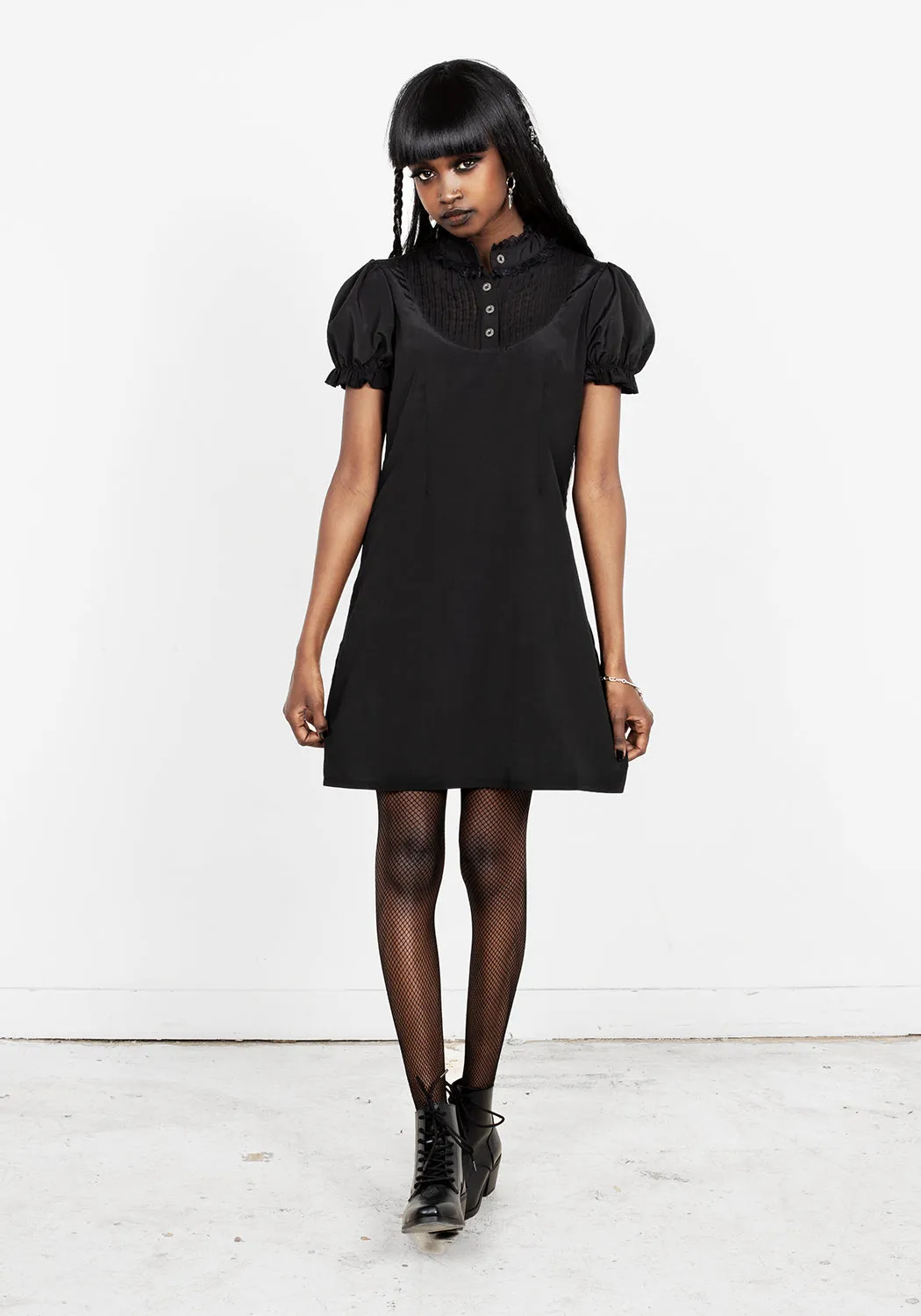 SECRETS PINTUCK PANELLED MINI DRESS sold by Disturbia product image thumbnail 2