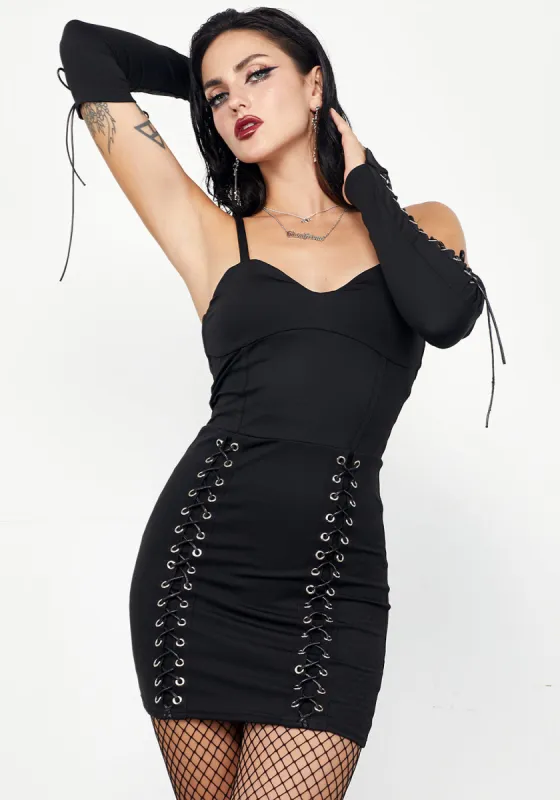 Maddy Corset Jersey Dress sold by Disturbia