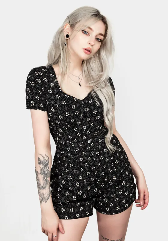 SANFRAN BUTTON UP PLAYSUIT sold by Disturbia