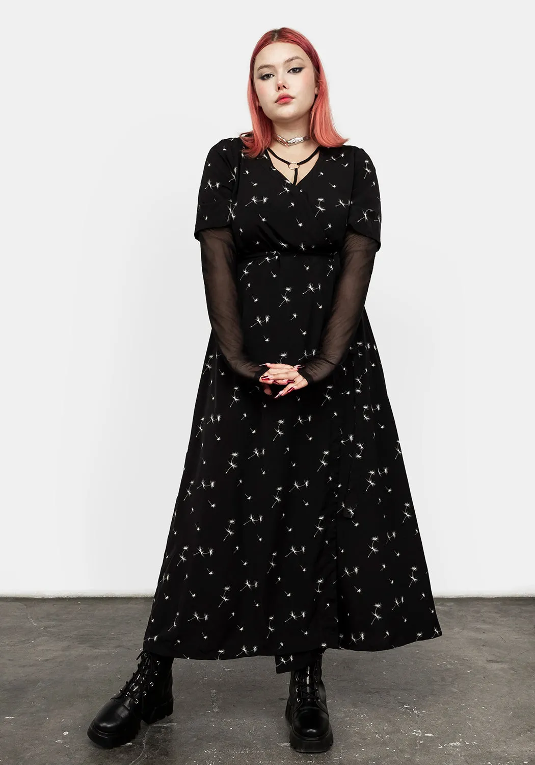 Blithe Maxi Wrap Floral Dress sold by Disturbia product image thumbnail 3