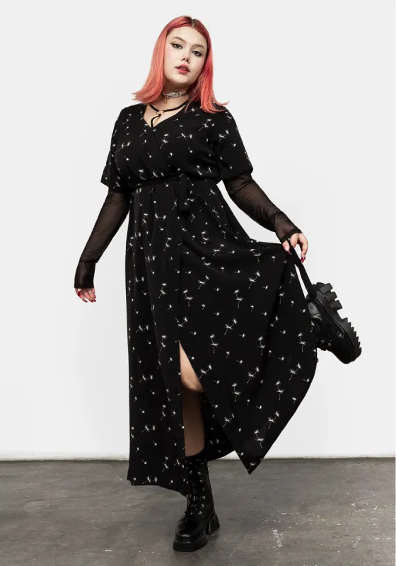 Blithe Maxi Wrap Floral Dress sold by Disturbia
