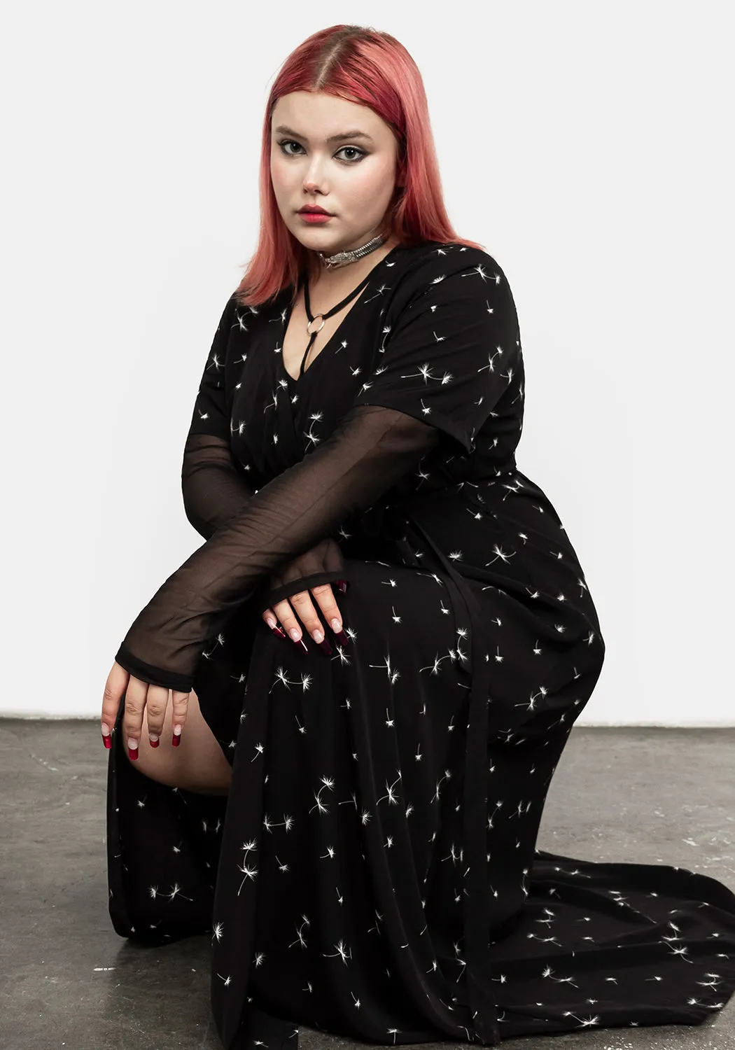 Blithe Maxi Wrap Floral Dress sold by Disturbia product image thumbnail 5