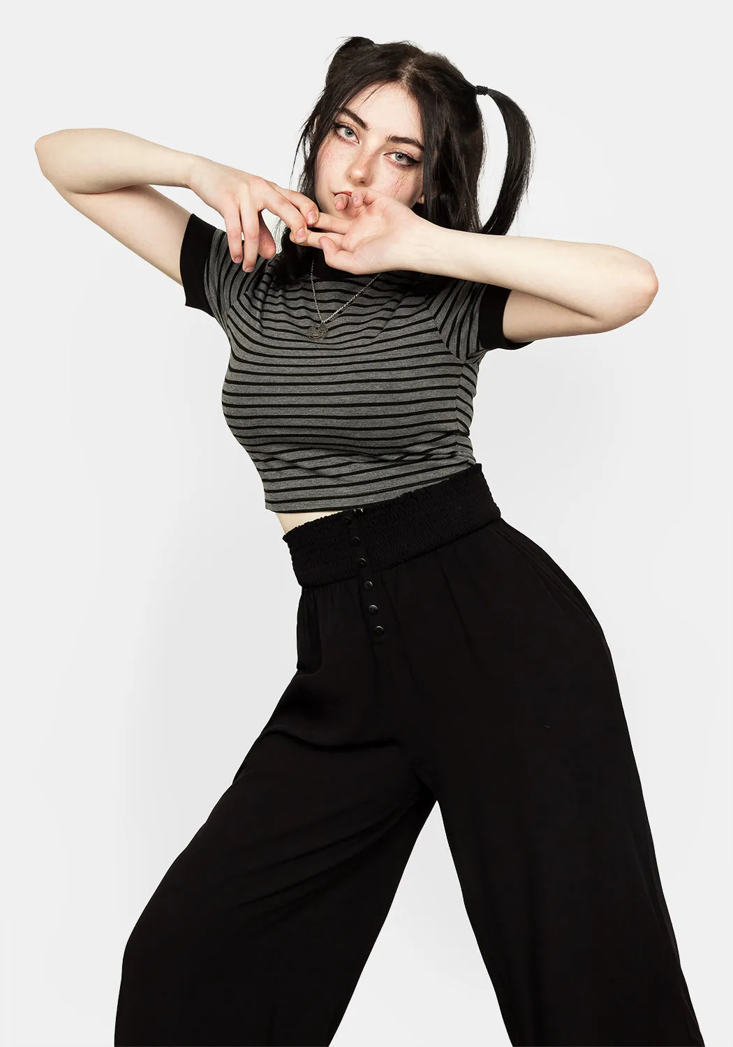 Dusk Flowy Trousers sold by Disturbia product image thumbnail 2