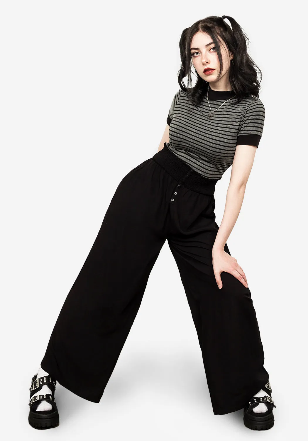 Dusk Flowy Trousers sold by Disturbia product image thumbnail 5