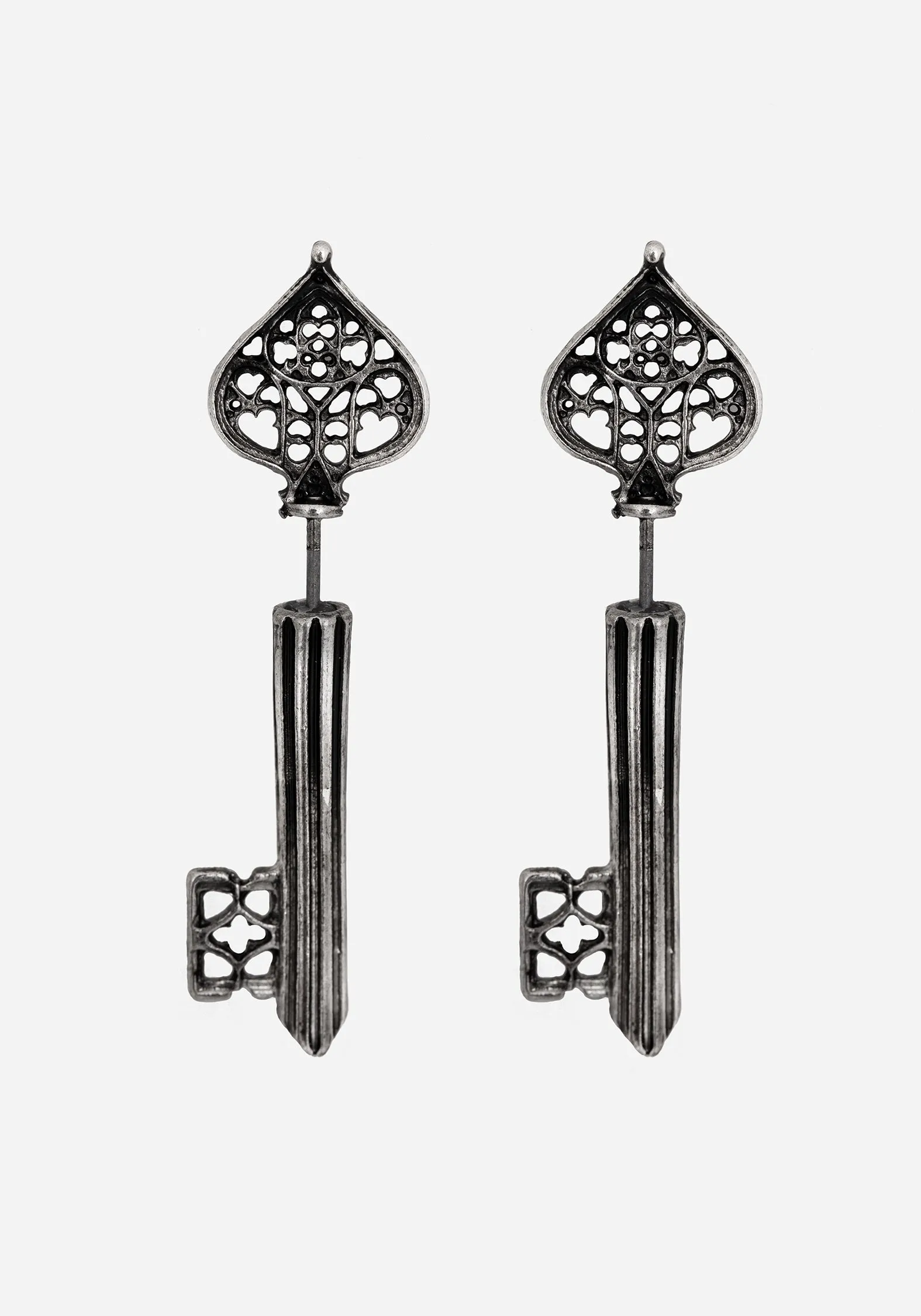 Claustrum Gothic Key Earrings sold by Disturbia product image thumbnail 2