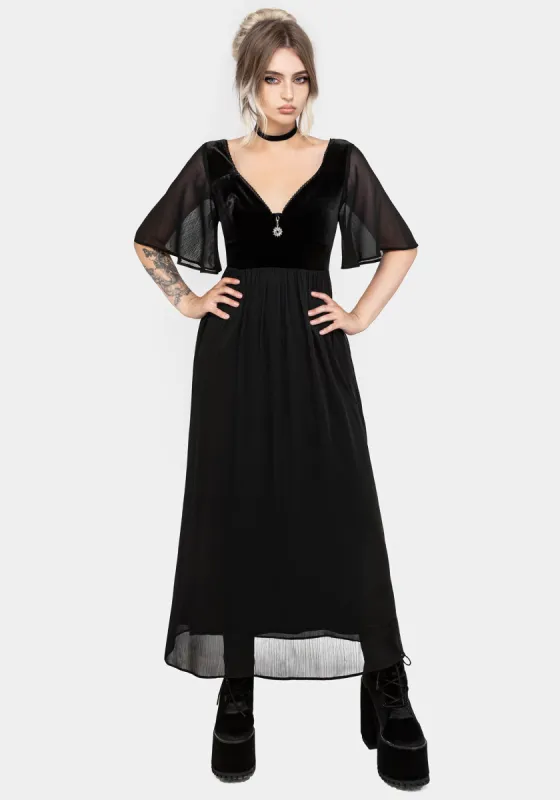 Oculist Chiffon Maxi Dress sold by Disturbia