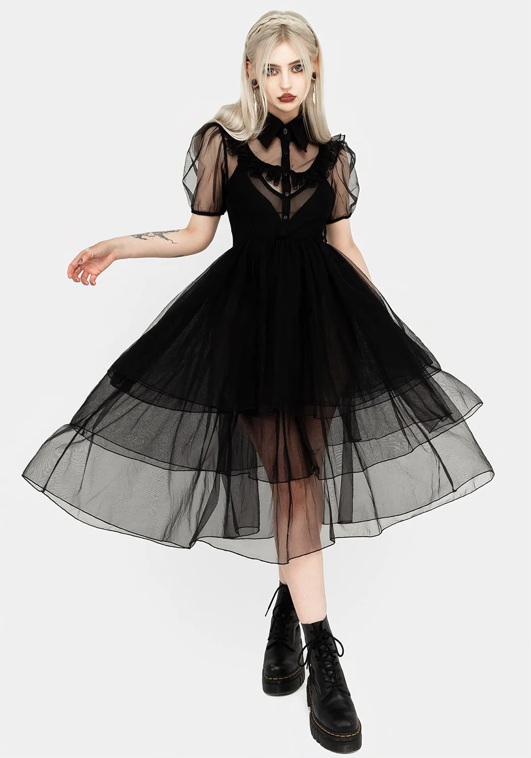 Headhunter Frill Yoke Gown sold by Disturbia