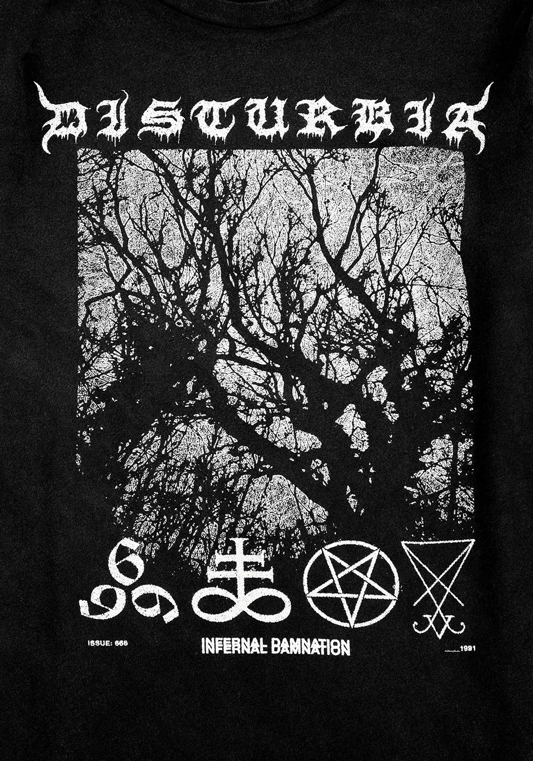 Infernal Layered Long Sleeve T-Shirt sold by Disturbia product image thumbnail 3