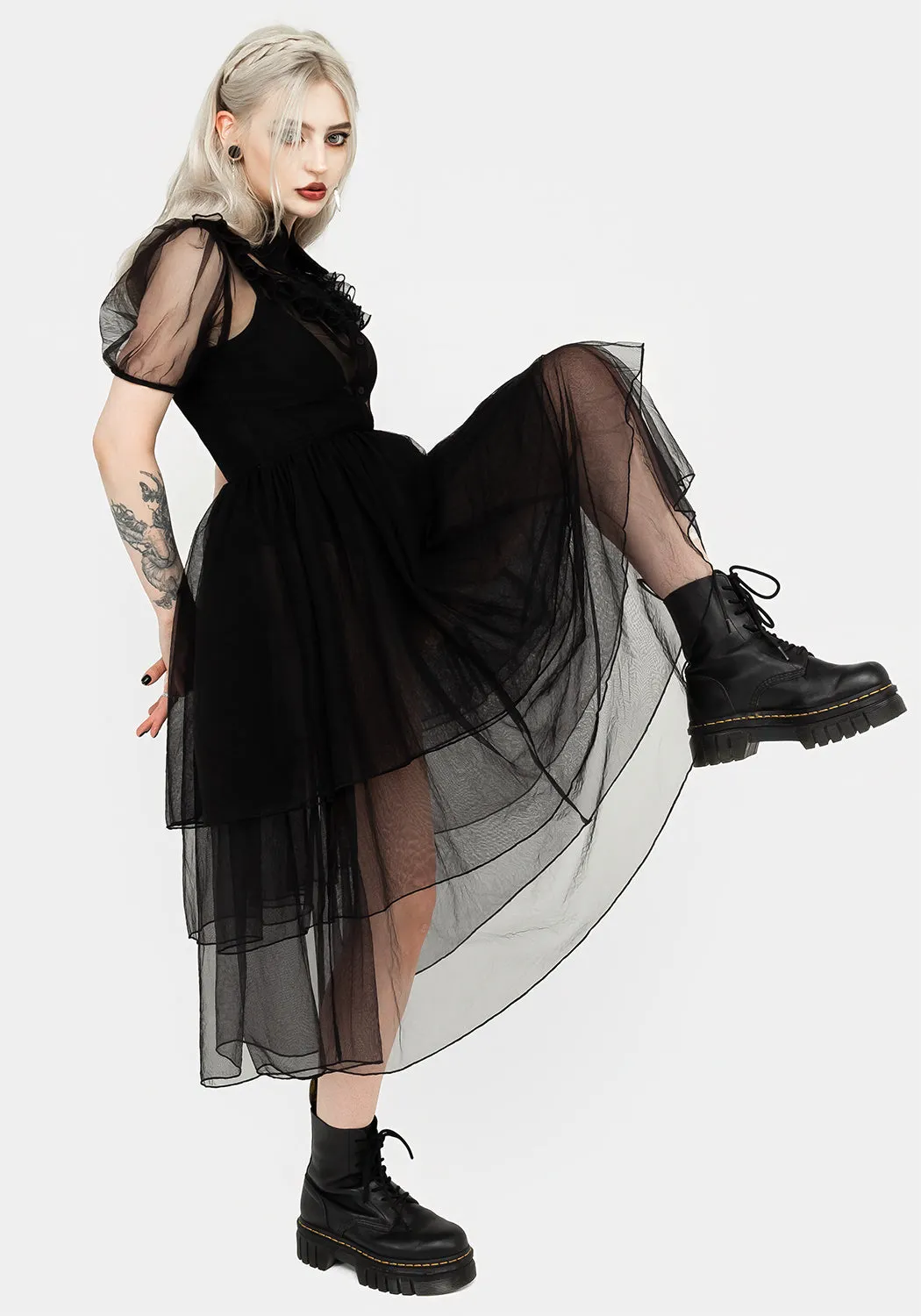 Headhunter Frill Yoke Gown sold by Disturbia product image thumbnail 5