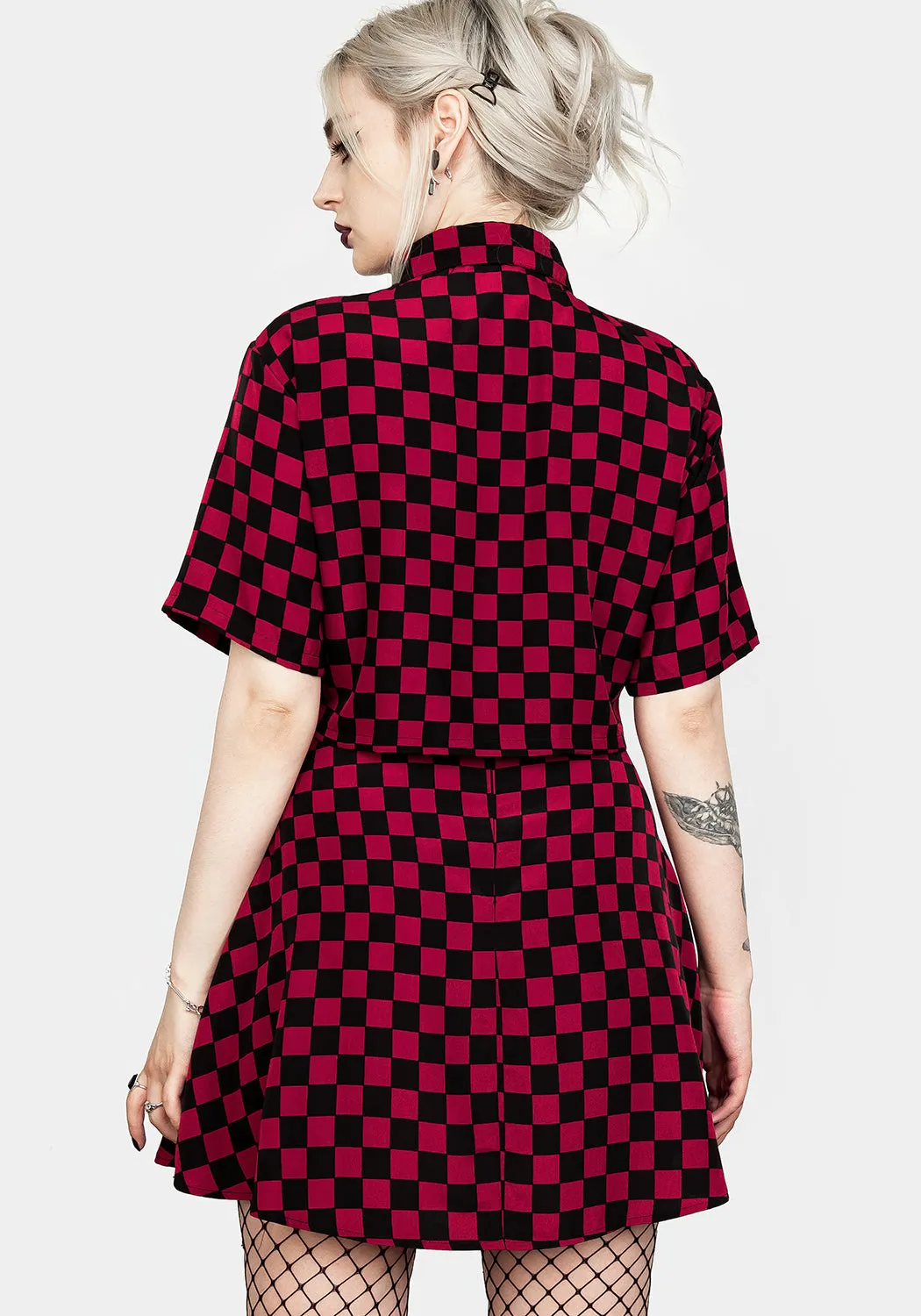 Arcade Crop Boxy Shirt sold by Disturbia product image thumbnail 4