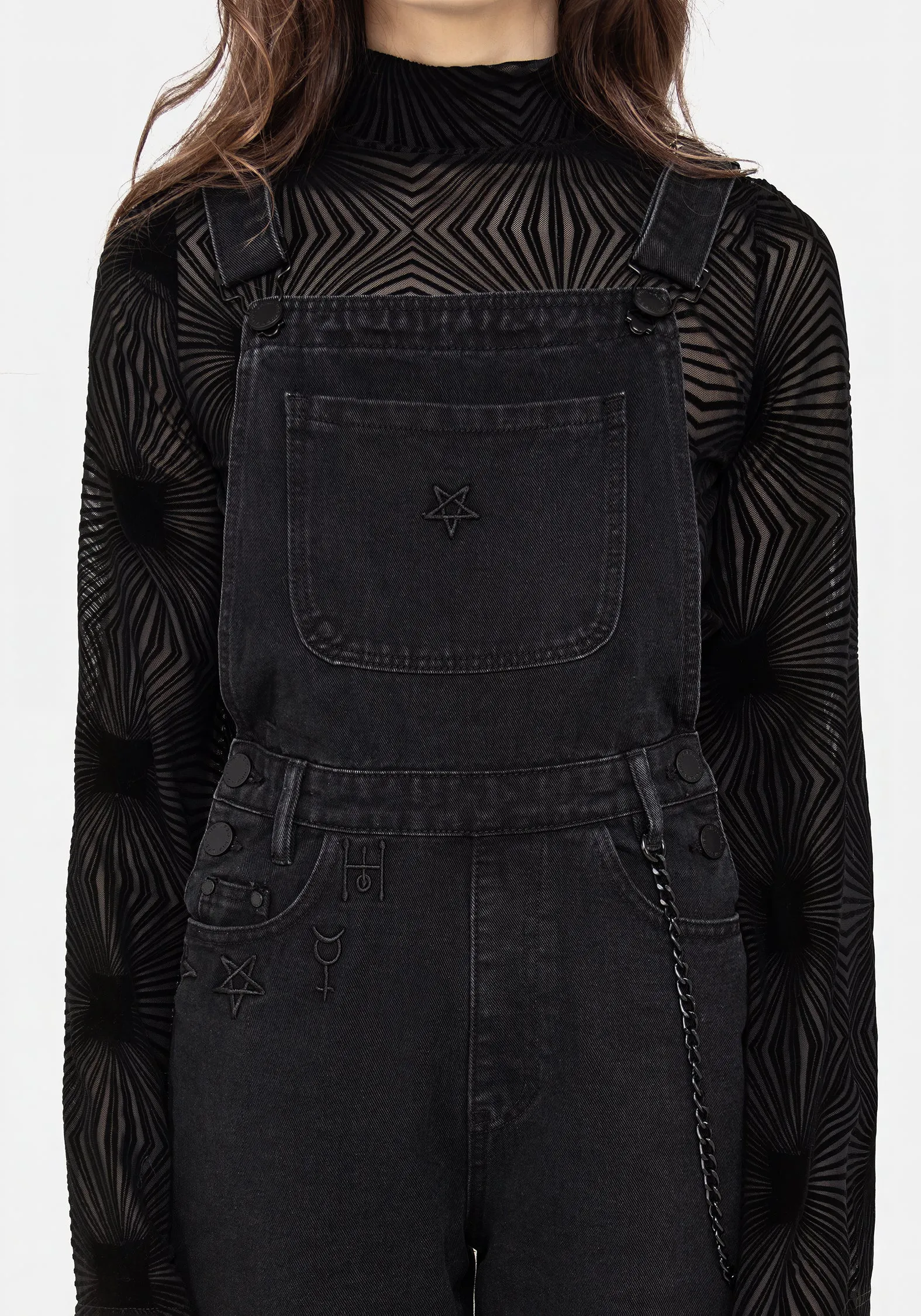 Alchemy Denim Mom Dungarees sold by Disturbia product image thumbnail 2