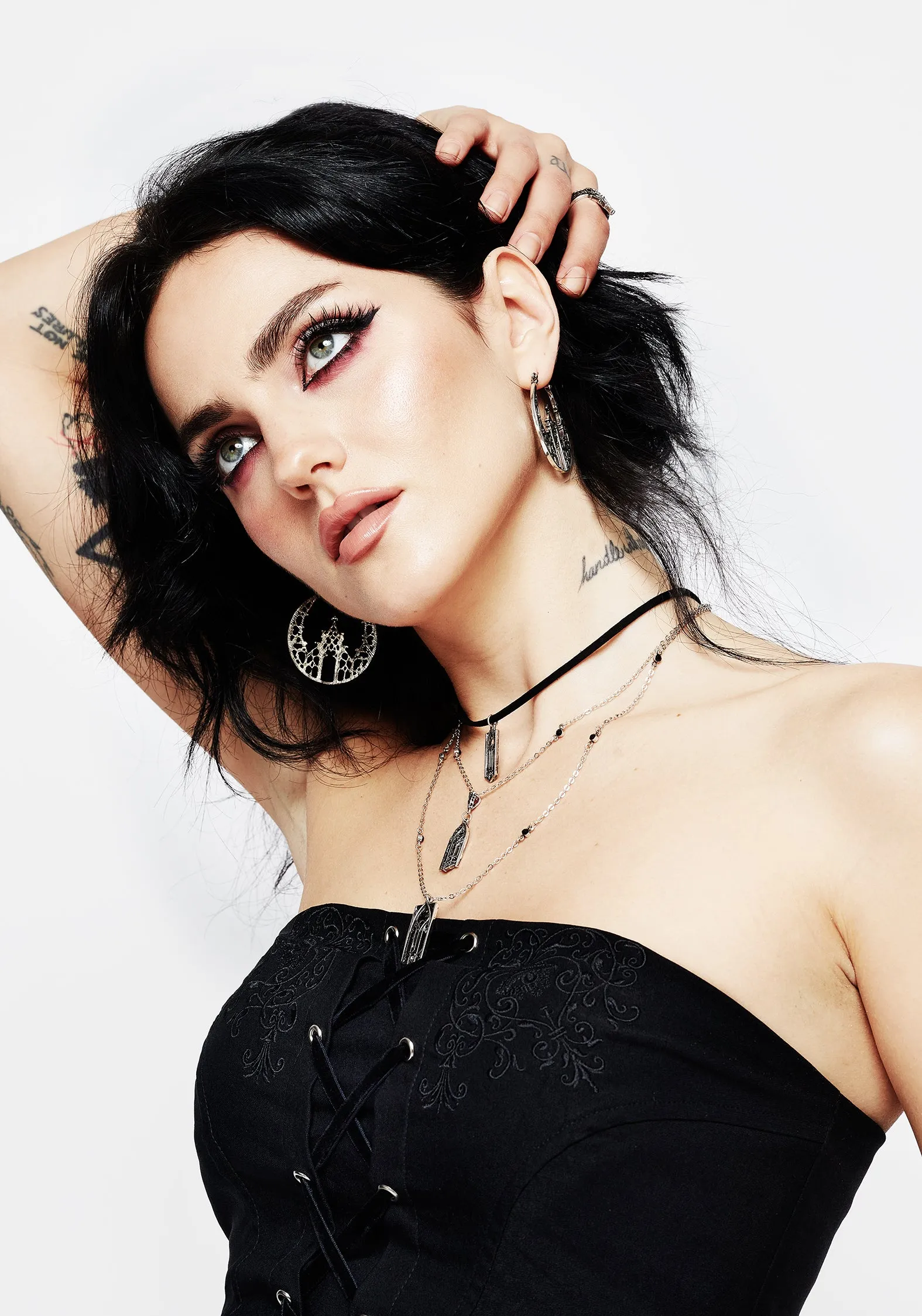 Cathedral Gothic Hoop Earrings sold by Disturbia product image thumbnail 4