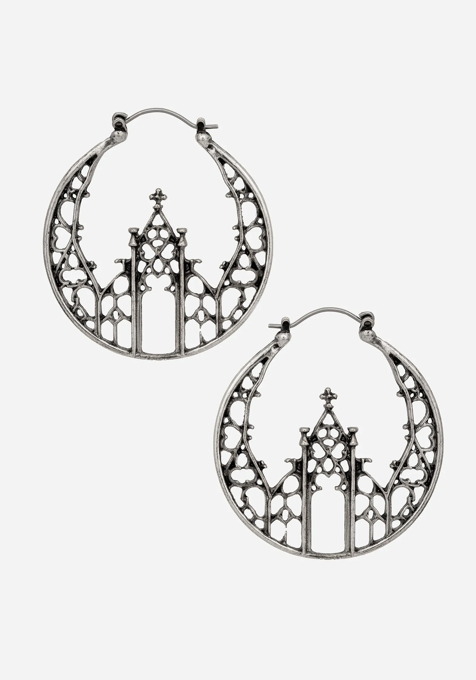 Cathedral Gothic Hoop Earrings sold by Disturbia