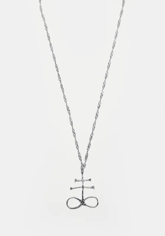 LEVIATHAN BONE CROSS NECKLACE sold by Disturbia