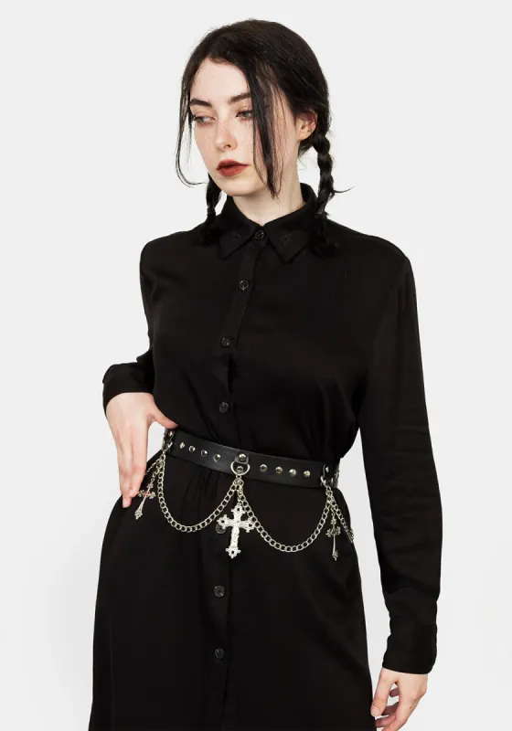 LAMENT STUDDED WAIST BELT sold by Disturbia