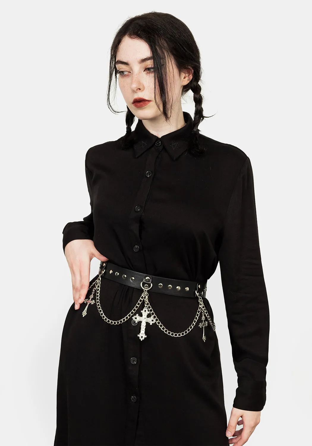 LAMENT STUDDED WAIST BELT sold by Disturbia