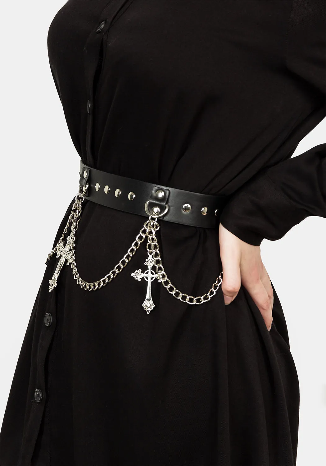 LAMENT STUDDED WAIST BELT sold by Disturbia product image thumbnail 4