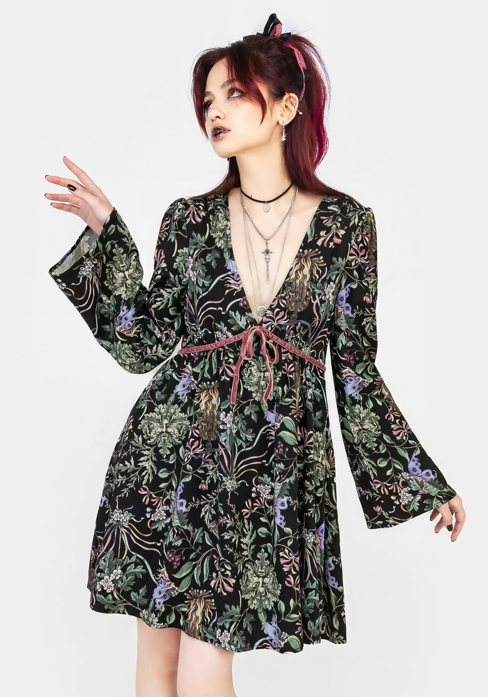 Beltane Flute Sleeve Mini Dress | Parallel