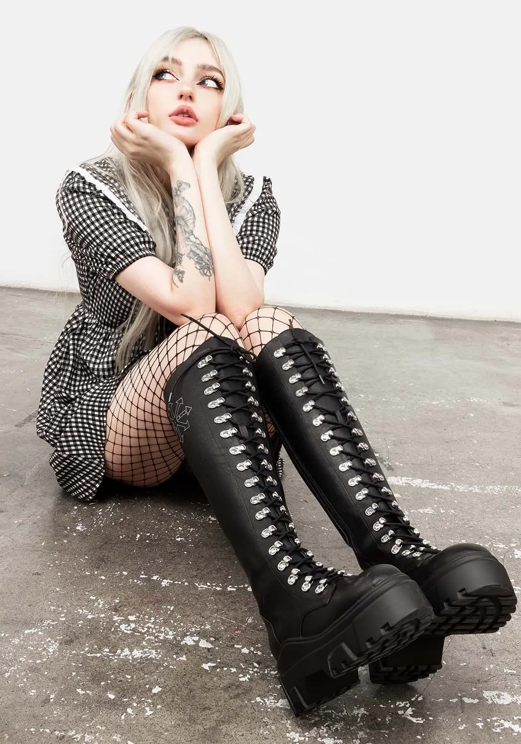 Elysium Knee High Boot sold by Disturbia product image thumbnail 5