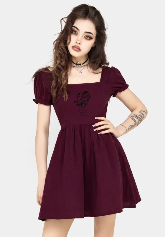 Frances Embroidered Cotton Mini Dress sold by Disturbia