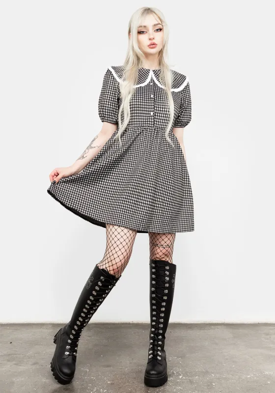 Mabel Gingham Collared Dress sold by Disturbia
