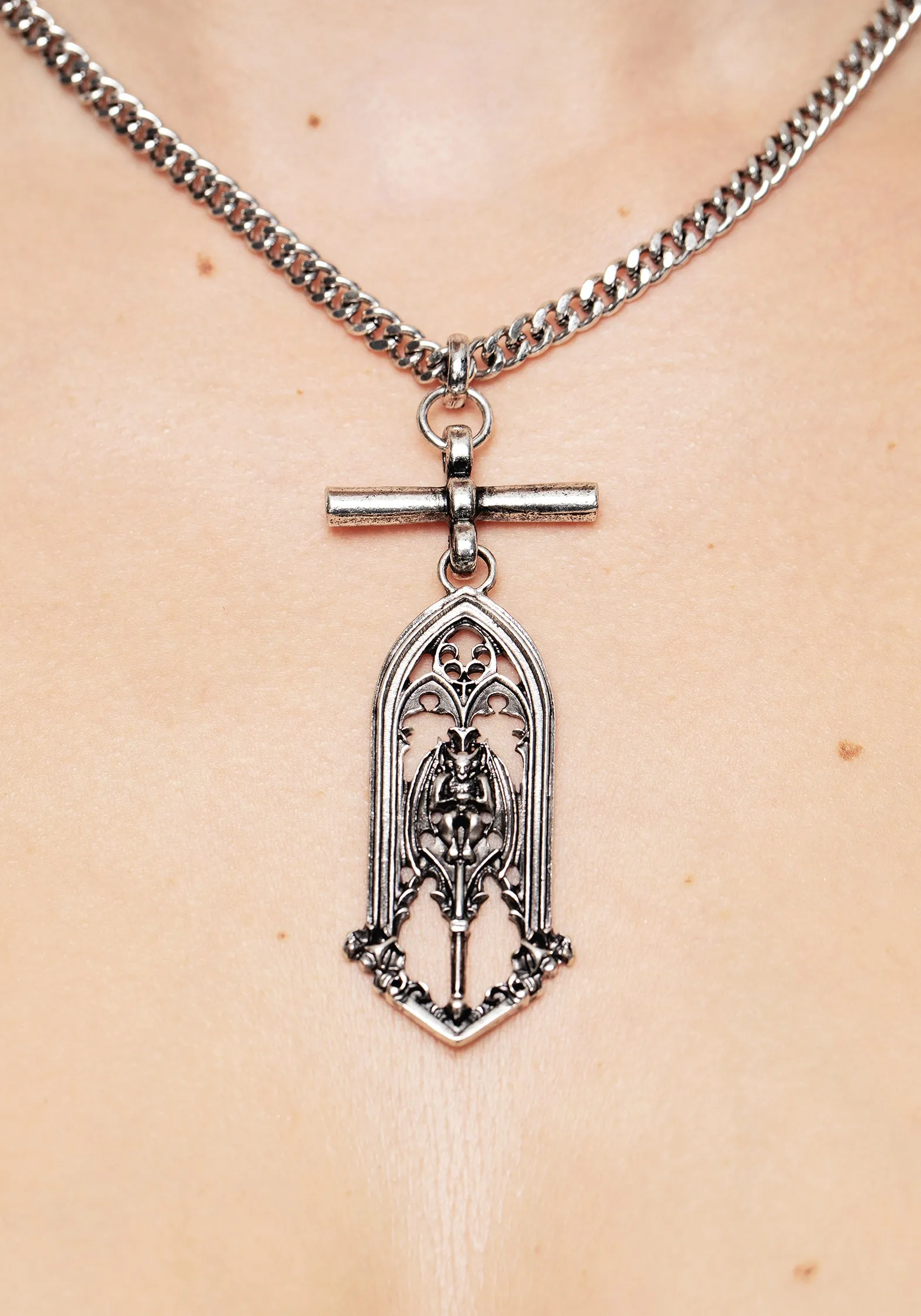Gargoyle Gothic Pendant Necklace sold by Disturbia product image thumbnail 3
