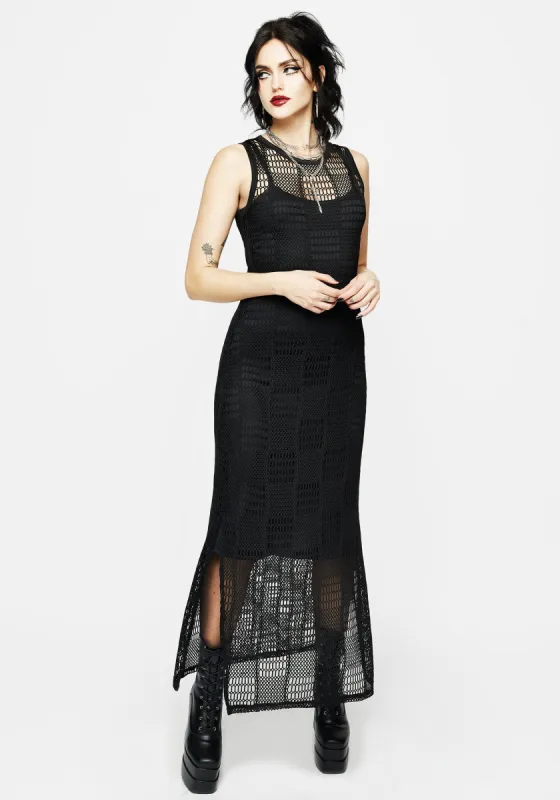Kindle Ladder Lace Maxi Dress sold by Disturbia