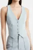 Classic Tailored Waistcoat - Steel Blue sold by Because of Alice