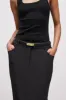 Mid Rise Effortless Maxi Skirt - Black sold by Because of Alice