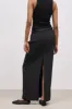 Mid Rise Effortless Maxi Skirt - Black sold by Because of Alice