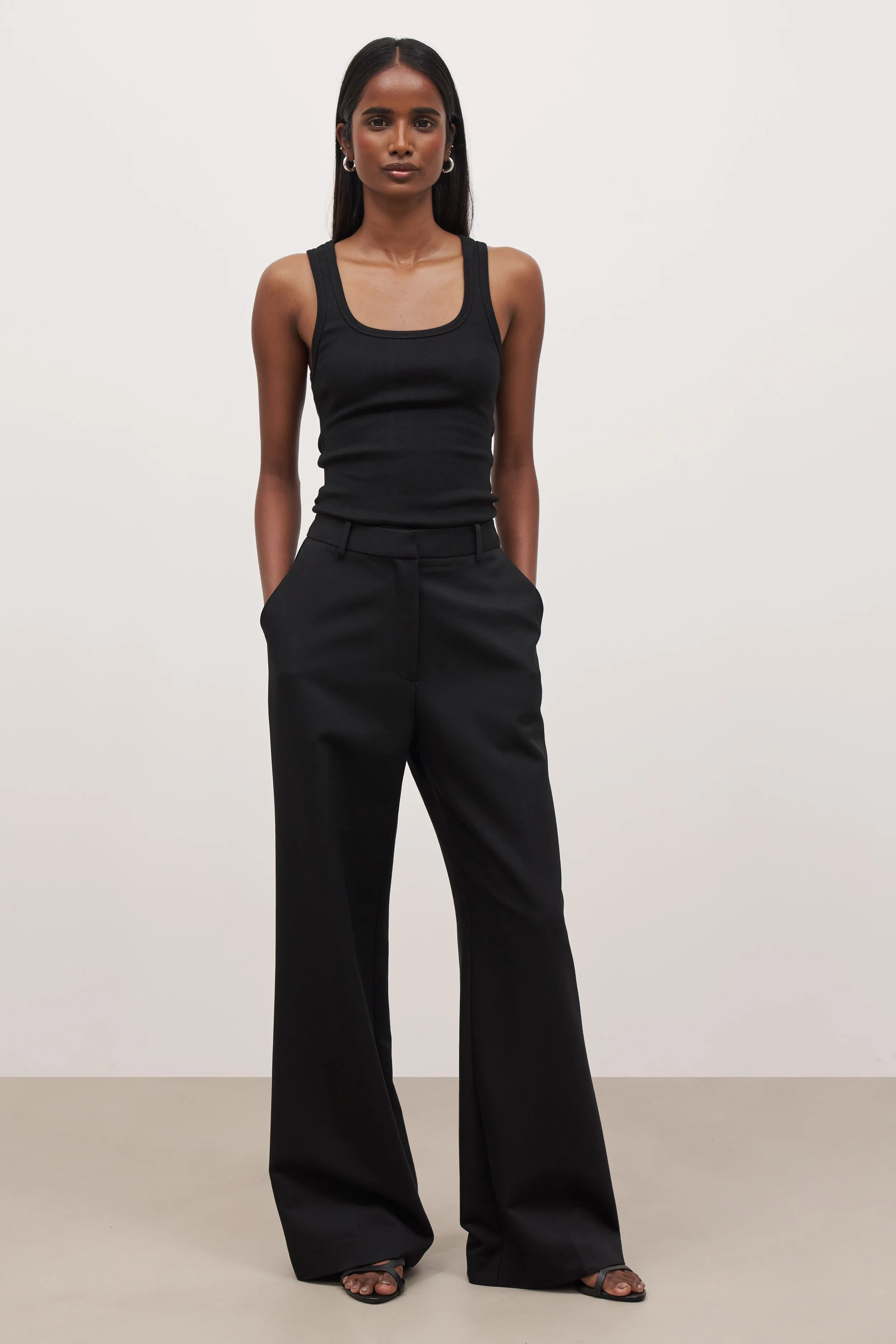 Formal Straight Leg Trousers - Black sold by Because of Alice product image thumbnail 3