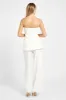 Strapless Peplum Bodice - White sold by Because of Alice