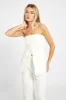 Strapless Peplum Bodice - White sold by Because of Alice