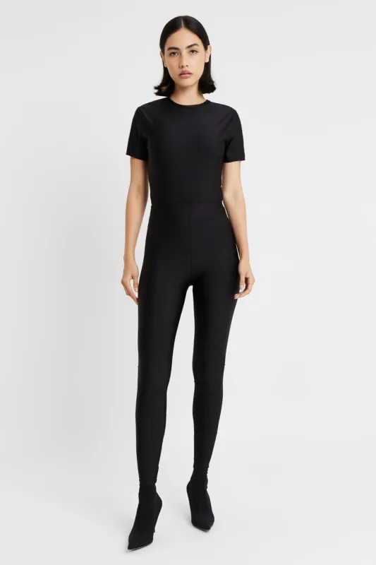 Spandex High Waisted Leggings - Black sold by Because of Alice