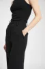 Relaxed Straight Leg Trousers - Black sold by Because of Alice