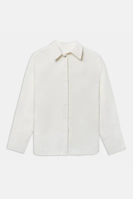Effortless Oversized Shirt - White sold by Because of Alice