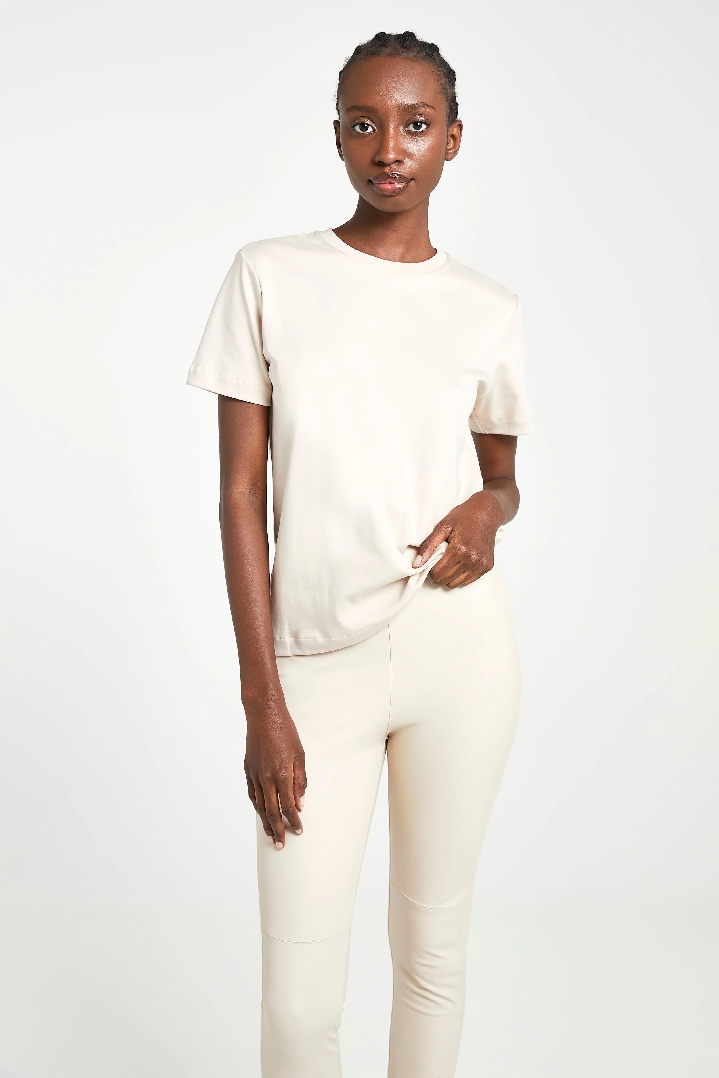 Classic Boyfriend T Shirt - Stone sold by Because of Alice