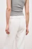 Draped Mid Rise Trousers - White sold by Because of Alice